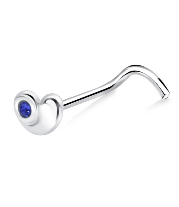 Silver Curved Nose Stud NSKB-1350